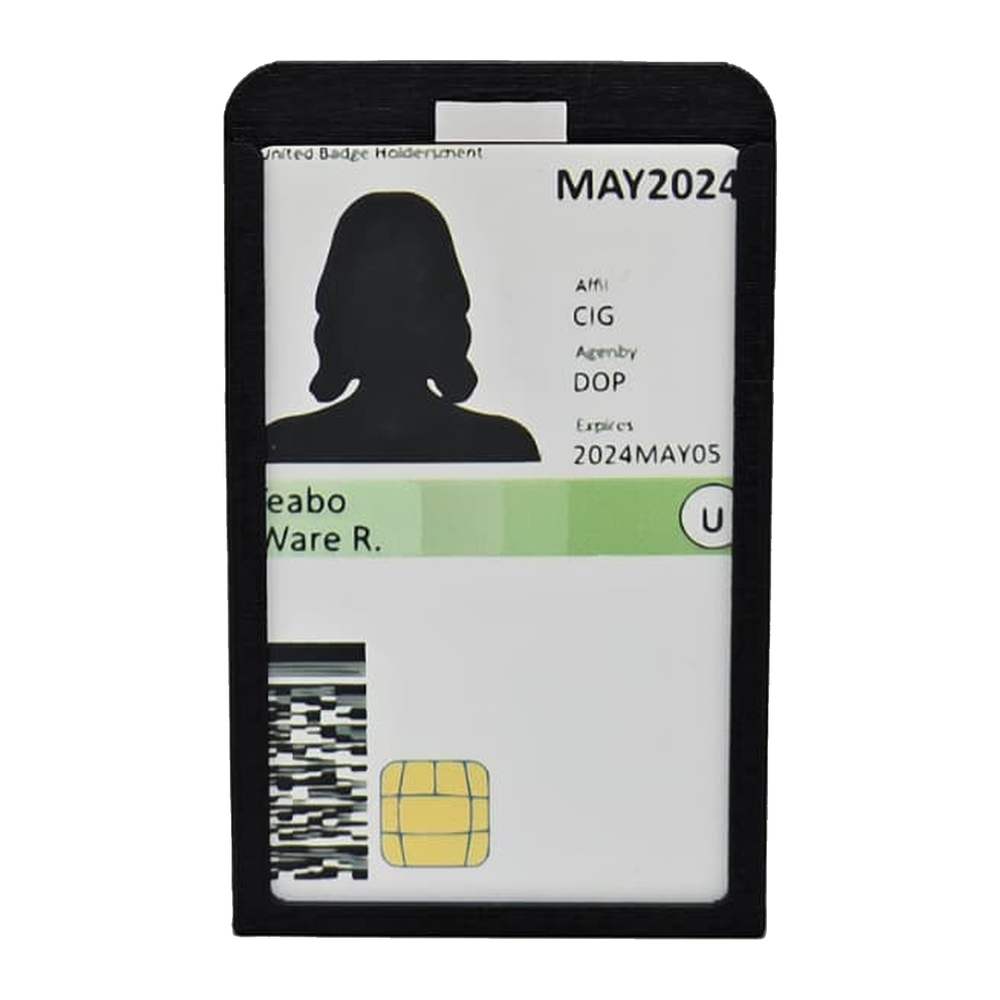 1 ID + 1 RSA Token Badge Holder alternate view