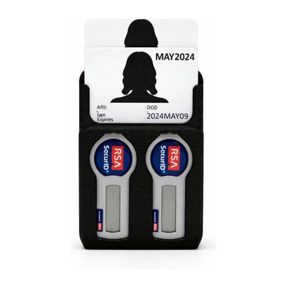 2 ID + 2 RSA Token Badge Holder alternate view