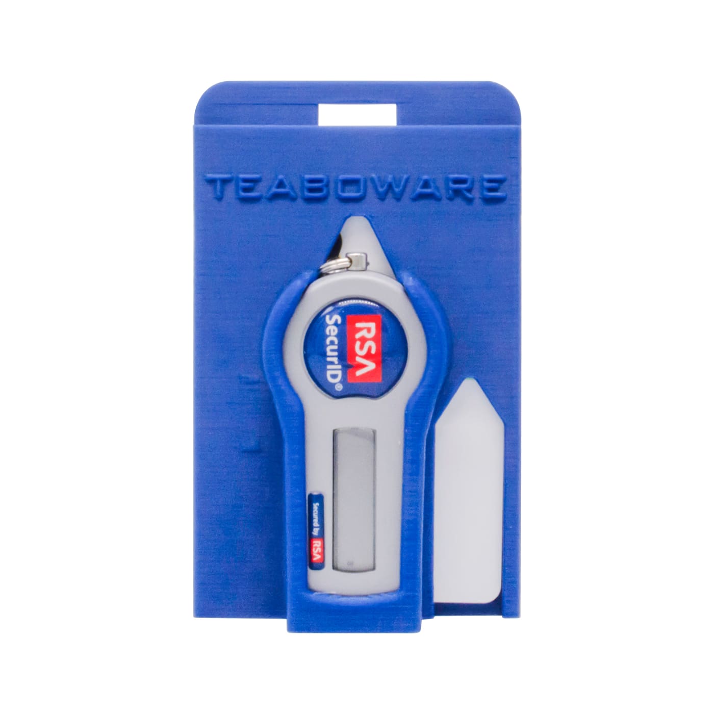 TeaboWare badge holder with SecurID/RSA token and ID card